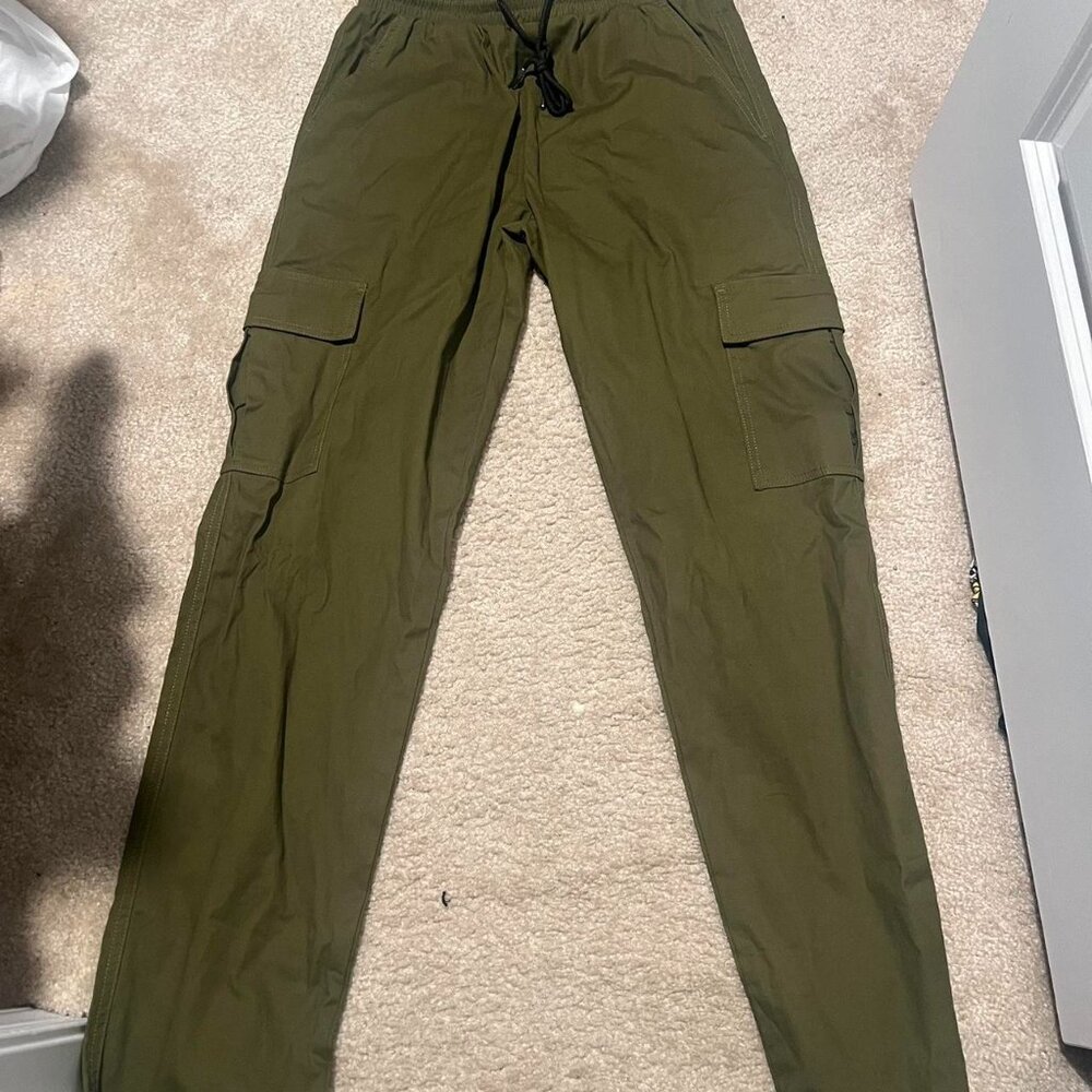 Men's Khaki and Green Trousers